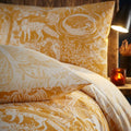 Ochre Yellow - Side - Furn Winter Woods Animals Duvet Set