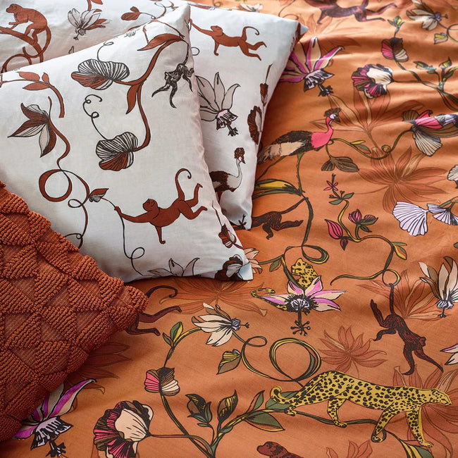 Warm Sienna - Side - Furn Wildlings Tropical Duvet Set