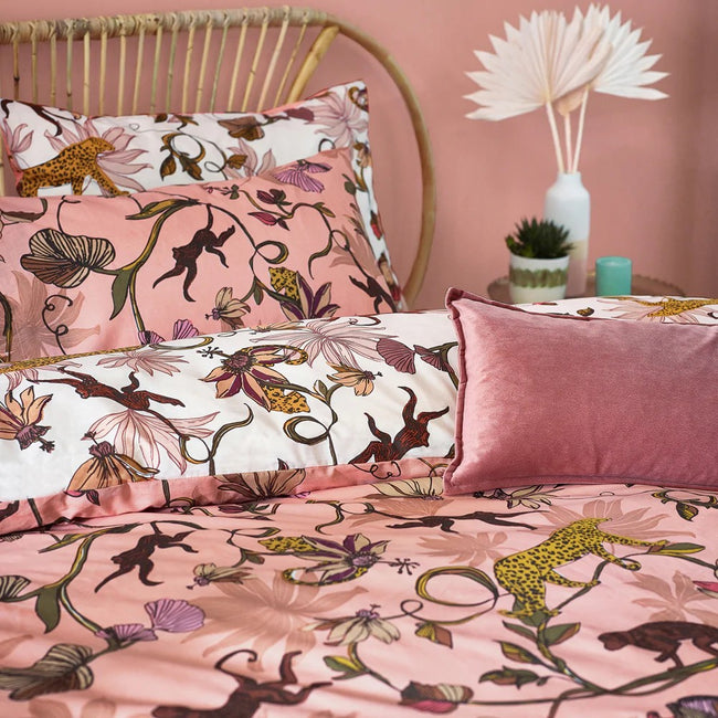 Blush - Back - Furn Wildlings Tropical Duvet Set