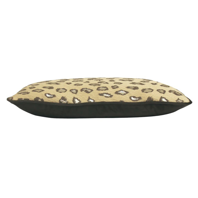 Gold - Side - Kai Faline Jacquard Leopard Print Throw Pillow Cover