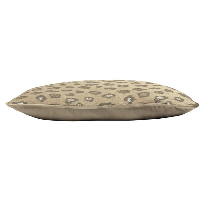 Clay - Side - Kai Faline Jacquard Leopard Print Throw Pillow Cover