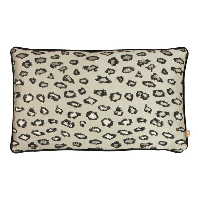 Bronze - Front - Kai Faline Jacquard Leopard Print Throw Pillow Cover