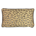 Gold - Front - Kai Faline Jacquard Leopard Print Throw Pillow Cover