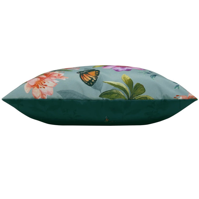 Duck Egg Blue - Side - Evans Lichfield Butterfly Outdoor Cushion Cover