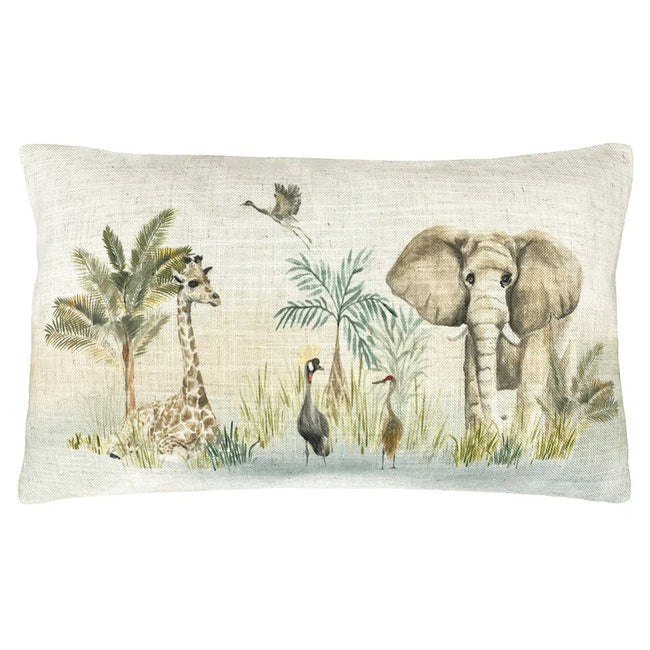 Beige - Front - Evans Lichfield Kenya Rectangular Throw Pillow Cover