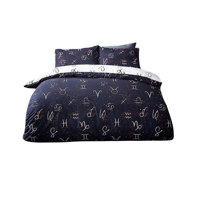 Navy - Front - Style Lab Zodiac Duvet Set