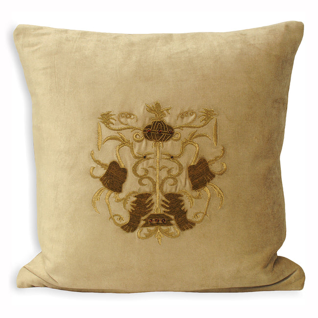 Taupe - Front - Riva Home Castle Bolsover Cushion Cover