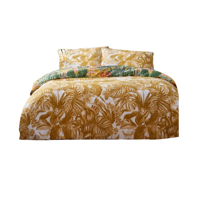 Mustard Yellow - Back - Furn Medinilla Tropical Duvet Set