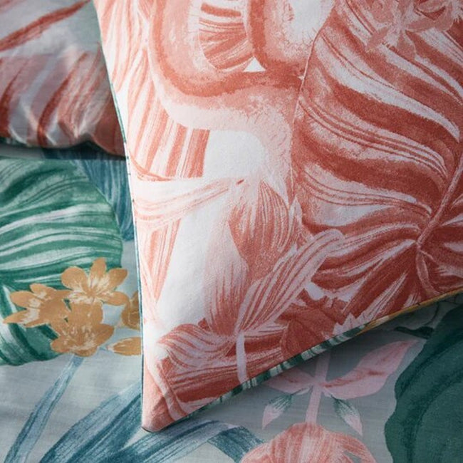 Sage-Blush - Side - Furn Medinilla Tropical Duvet Set