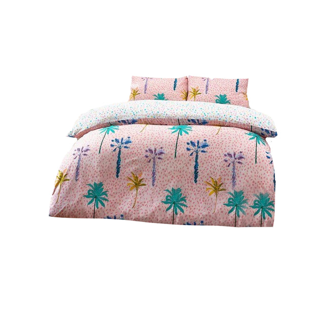 Pink - Front - Style Lab Palmtropolis Duvet Set