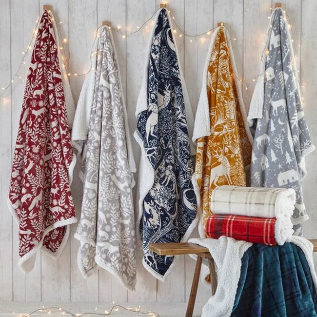 Blue Mist - Lifestyle - Furn Winter Walk Fleece Throw