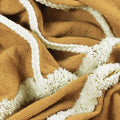 Ochre Yellow - Back - Furn Rainbow Tufted Throw