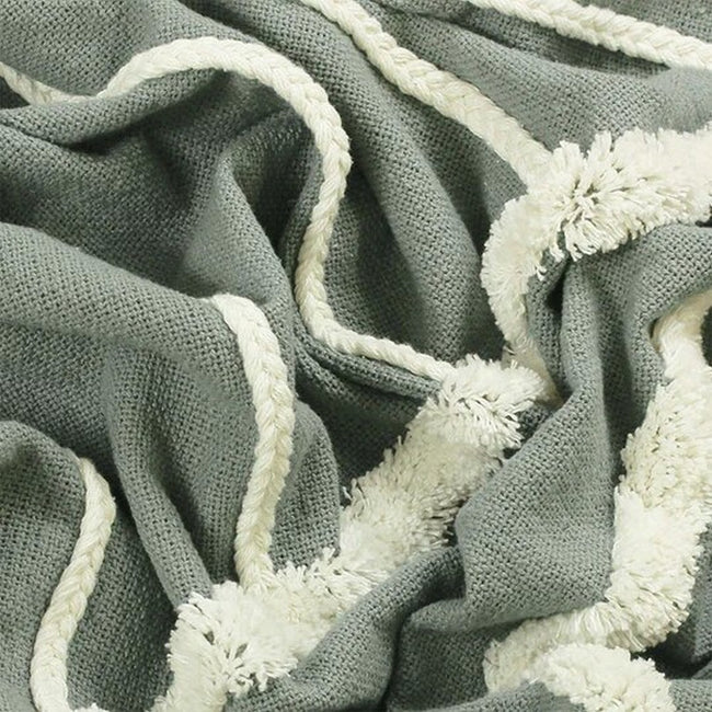 Gray - Back - Furn Rainbow Tufted Throw