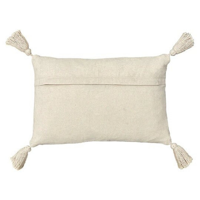 Natural - Back - Furn Jute Braided Throw Pillow Cover