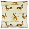 Taupe - Front - Evans Lichfield Country Hare Throw Pillow Cover