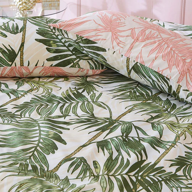 Blush-Green - Back - Furn Parlor Palm Duvet Set