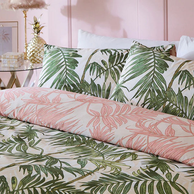 Blush-Green - Side - Furn Parlor Palm Duvet Set