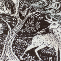 Charcoal - Back - Furn Winter Woods Animals Jacquard Bath Towel