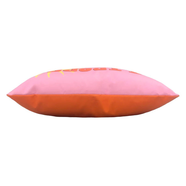 Pink-Orange - Side - Evans Lichfield Tropez Outdoor Cushion Cover