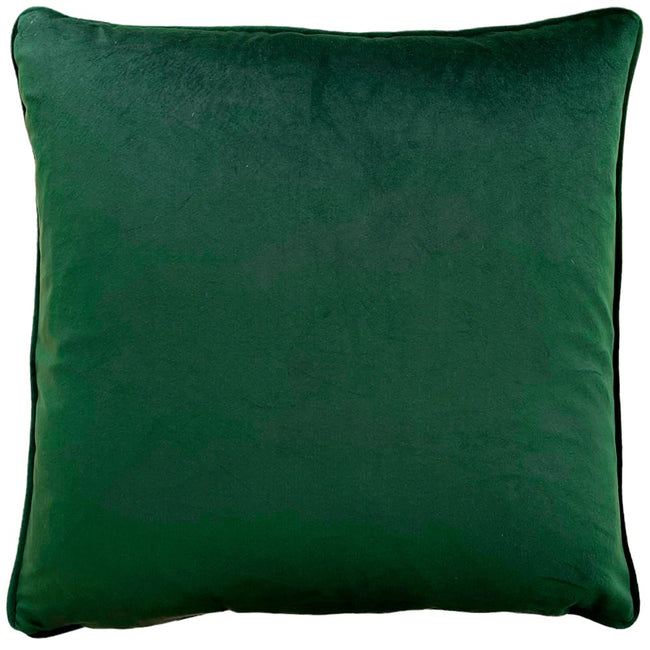 Bottle Green-White - Back - Evans Lichfield Mirrored Fox Throw Pillow Cover
