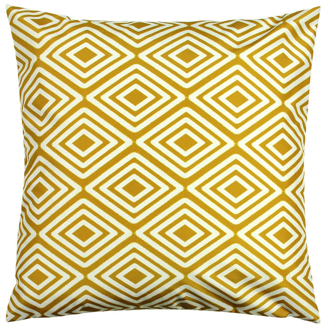 Ochre - Front - Essentials Diamond Throw Pillow Cover