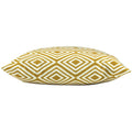 Ochre - Back - Essentials Diamond Throw Pillow Cover