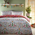 Multicolored - Front - Furn Scandi Festive Christmas Duvet Set