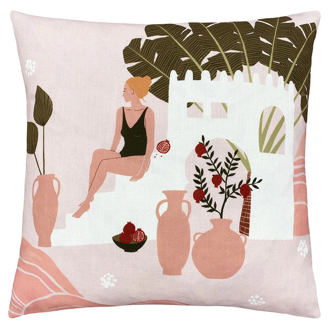 Sand - Front - Furn Nalani Square Throw Pillow Cover
