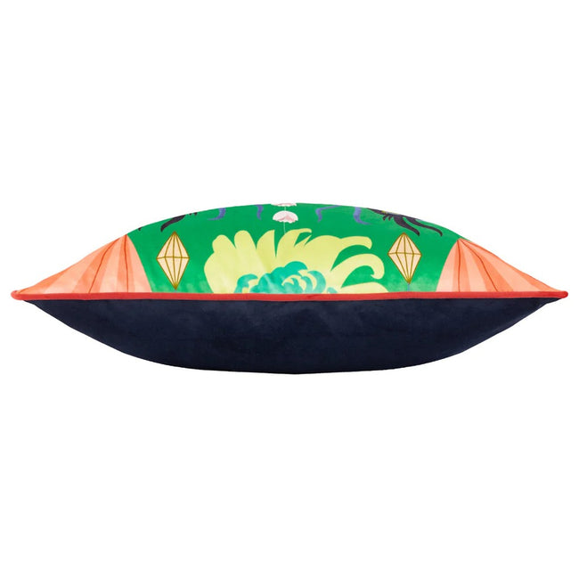Multicolored - Side - Kate Merritt Dragon Throw Pillow Cover