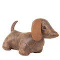 Brown - Front - Paoletti Dexter Daschund Dog Door Stopper