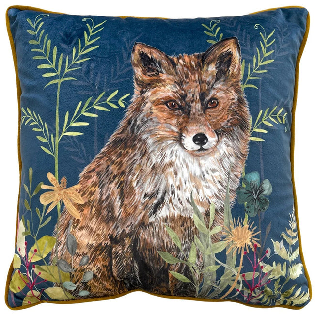 Midnight - Front - Wylder Willow Fox Throw Pillow Cover