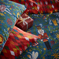 Navy - Side - Furn Nutcracker Christmas Duvet Set