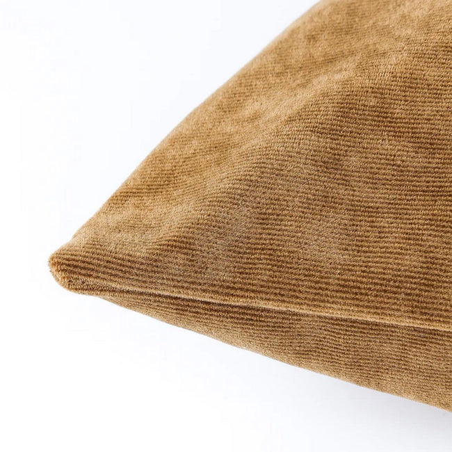 Tan - Side - Furn Camden Corduroy Throw Pillow Cover