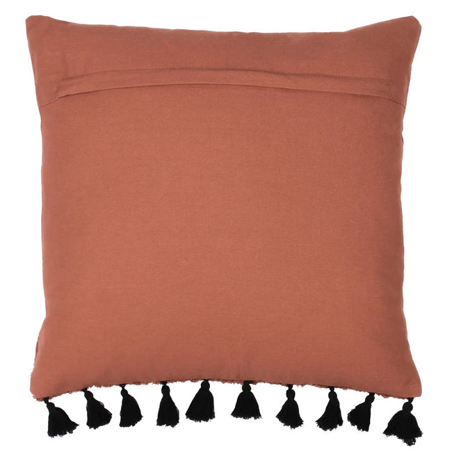 Brick Red - Back - Furn Radiance Throw Pillow Cover