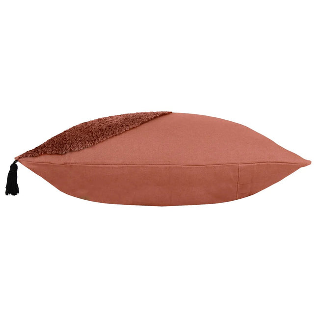 Brick Red - Side - Furn Radiance Throw Pillow Cover