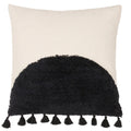 Natural-Black - Front - Furn Radiance Throw Pillow Cover