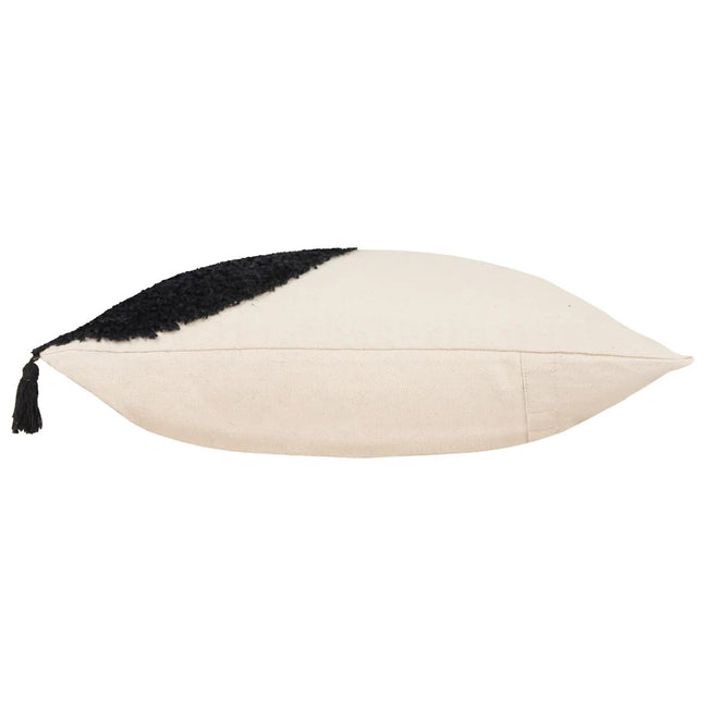 Natural-Black - Side - Furn Radiance Throw Pillow Cover
