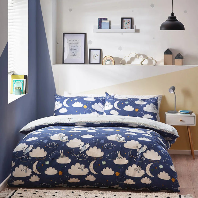 Blue - Pack Shot - Peter Rabbit Sleepy Head Duvet Set