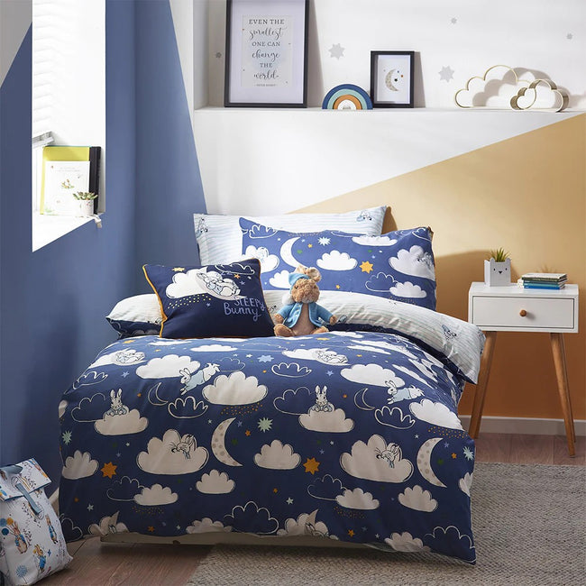 Blue - Lifestyle - Peter Rabbit Sleepy Head Duvet Set