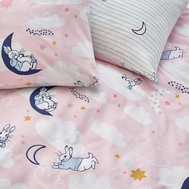 Pink - Back - Peter Rabbit Sleepy Head Duvet Set