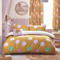 Ochre - Close up - Peter Rabbit Dotty Duvet Set