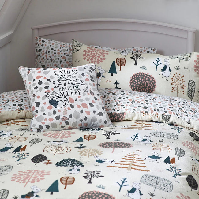 Natural - Side - Peter Rabbit Scandi Woods Brushed Cotton Duvet Set