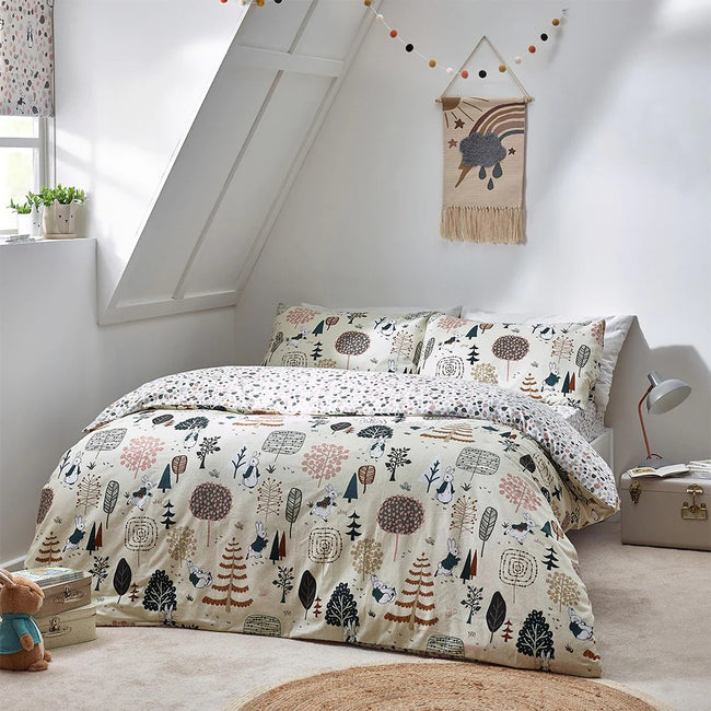 Natural - Pack Shot - Peter Rabbit Scandi Woods Brushed Cotton Duvet Set