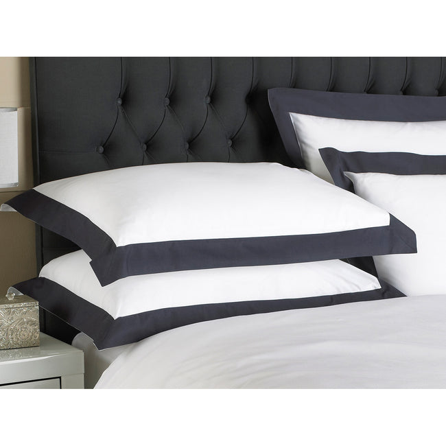 Navy - Back - Riva Home Harvard Pillowcase