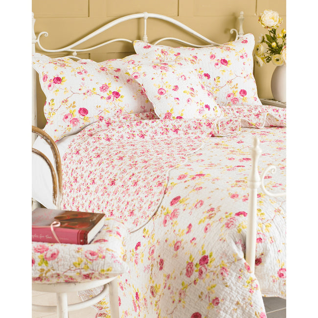 White - Front - Riva Home Honeypotlane Bedspread