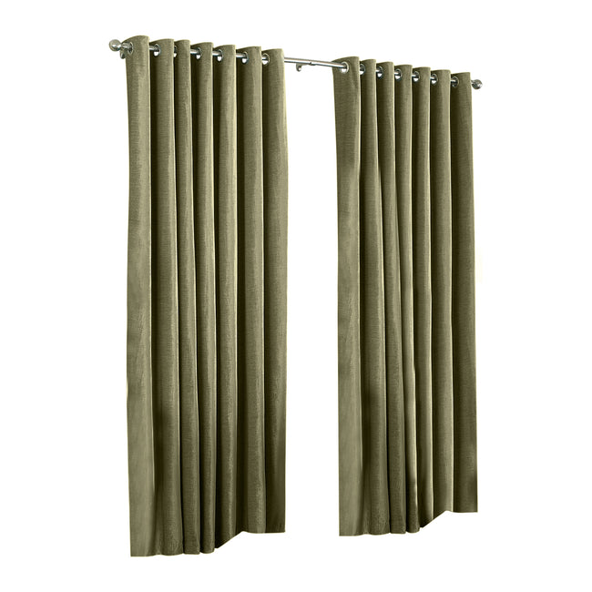 Mocha - Front - Riva Home Wellesley Ringtop Curtains