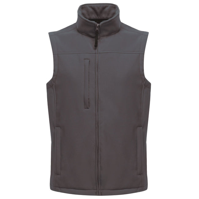 Seal Grey-Seal Grey - Front - Regatta Mens Flux Softshell Vest Jacket