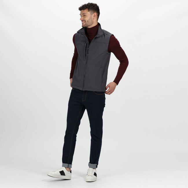Seal Grey-Seal Grey - Lifestyle - Regatta Mens Flux Softshell Vest Jacket