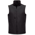 All Black - Front - Regatta Mens Flux Softshell Vest Jacket