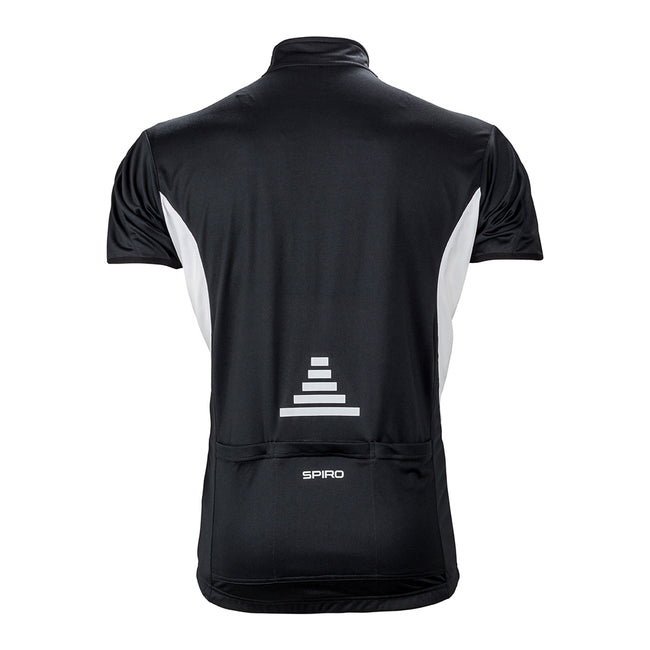 Black-Black - Back - Spiro Womens Cycling 1-4 Zip Cool-Dry Performance Top